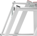 Industrial mobile folding stepladder with platform NV 5540 sku 5540108