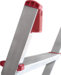 Aluminum single-section professional leaning ladder with 80 mm steps NV 3211