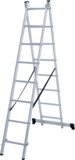 Two-section aluminum multipurpose ladder NV1220 sku 1220208