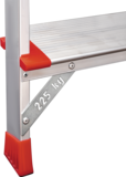 Anodised industrial stepladder with tool tray NV3118A sku 3118108A