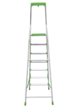 Aluminum stepladder with 130 mm steps and tool tray NV2118 sku 2118107
