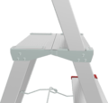 Aluminum industrial stepladder with 350×260 mm platform and tool tray NV3138 sku 3138111