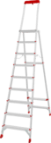 Aluminum professional stepladder with 350×260 mm platform and tool tray NV3135 sku 3135109