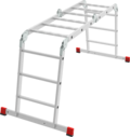 Multipurpose aluminum professional hinged rung ladder 500 mm width NV3321 sku 3321245