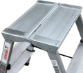 Steel double-sided stepladder with aluminum steps NV2140 sku 2140206