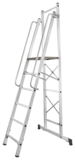 Movable folding stepladder with 450×450 mm platform and handrails NV 1540 sku 1540106