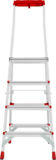 Aluminum professional stepladder with 350×260 mm platform and tool tray NV3135 sku 3135104