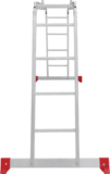 Multipurpose aluminum hinged rung ladder 340 mm width NV2320 sku 2320404