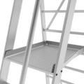 Professional mobile folding platform ladder with telescopic cross bar NV3541 sku 3541107
