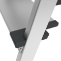 Aluminum double-sided stepladder with 130 mm steps and 350×260 mm platform NV2127 sku 2127204
