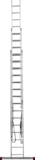 Three-section aluminum multipurpose ladder NV1230 sku 1230315