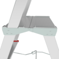 Anodised professional stepladder with 350×260 mm platform and tool tray NV3135A