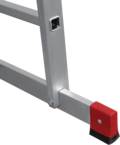 Multipurpose aluminum professional hinged rung ladder 400 mm width NV3320 sku 3320403