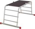 Multipurpose aluminum professional hinged rung ladder 800 mm width with platform NV3333 sku 3333403