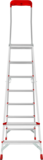 Aluminum professional stepladder with 350×260 mm platform and tool tray NV3135 sku 3135107