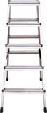 Aluminum double-sided stepladder with 350×260 mm platform NV2120 sku 2120205