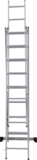 Three-section aluminum multipurpose ladder NV1230 sku 1230309