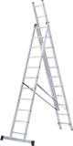 Three-section aluminum multipurpose ladder NV1230 sku 1230311