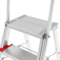 Anodised professional stepladder with 350×260 mm platform and 800 mm safety rail NV3139A sku 3139110A
