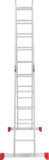 Multipurpose aluminum hinged rung ladder 340 mm width NV2320 sku 2320405