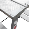 Steel double-sided stepladder with aluminum steps NV2140 sku 2140207
