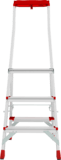 Aluminum professional stepladder with 350×260 mm platform and tool tray NV3135 sku 3135103