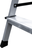 Steel double-sided stepladder with aluminum steps NV2140 sku 2140205
