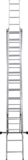 Three-section aluminum multipurpose ladder NV1230 sku 1230314