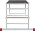 Multipurpose aluminum professional hinged rung ladder 800 mm width with platform NV3333