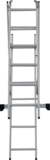 Three-section aluminum multipurpose ladder NV1230 sku 1230306