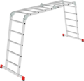 Multipurpose aluminum professional hinged rung ladder 500 mm width NV3321 sku 3321245