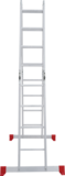 Multipurpose aluminum hinged rung ladder 340 mm width NV2320 sku 2320404
