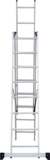 Three-section aluminum multipurpose ladder NV1230 sku 1230308