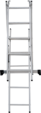 Three-section aluminum multipurpose ladder NV1230 sku 1230305