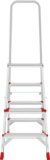 Aluminum professional stepladder with 350×260 mm platform NV3130 sku 3130104