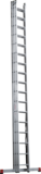 Three-section aluminum multipurpose ladder NV1230 sku 1230317