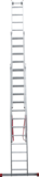 Three-section aluminum industrial multipurpose ladder NV5230 sku 5230313