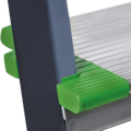 Steel stepladder with 130 mm aluminum steps NV2137