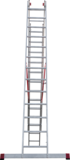 Профессиональная алюминиевая трёхсекционная лестница NV3230
