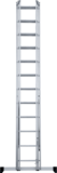 Three-section aluminum multipurpose ladder NV1230