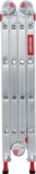 Multipurpose aluminum professional hinged rung ladder 400 mm width NV3320 sku 3320404