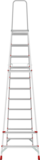 Aluminum professional stepladder with 350×260 mm platform NV3130 sku 3130111