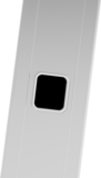 Single-section aluminium leaning rung ladder NV2210 sku 2210114
