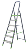 Steel stepladder with 130 mm aluminum steps NV2137 sku 2137106