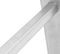 Multipurpose aluminum hinged rung ladder 340 mm width NV2320