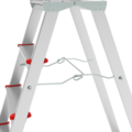 Aluminum professional stepladder with 350×260 mm platform and tool tray NV3135
