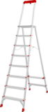 Aluminum professional stepladder with 350×260 mm platform and tool tray NV3135 sku 3135108
