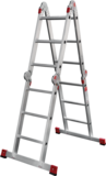 Multipurpose aluminum professional hinged rung ladder 400 mm width NV3320 sku 3320403