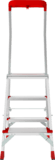 Aluminum professional stepladder with 350×260 mm platform and tool tray NV3135 sku 3135103