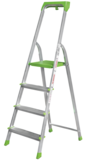 Aluminum stepladder with tool tray NV2115 sku 2115104